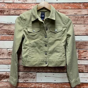 Gap Giacca Elasticizzata Donna Tan Velluto a coste con bottoni. Taglia XSmall. - Foto 1 di 7