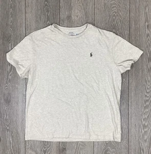 Polo Ralph Lauren Calce Clásico Pony L Beige Pestaña Manga Corta Camisa Camiseta Para Hombre’s - Imagen 1 de 5