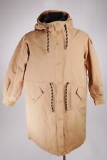WOOLRICH Women's Khaki Hooded Long-line Drawstring Down Parka Jacket S RRP€980