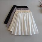 Ladies Hanfu Petticoat Solid Skirt Safety Half Dress Elastic Waist Underskirt
