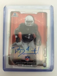 🏆 2015 Bowman Chrome Refractor Auto Phillip Dorsett RC #RCRA-PD - Bild 1 von 2