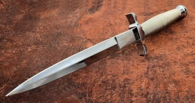 Gil Hibben 12 1/2" Silver Shadow Stainless Steel Blade Dagger Knife GH0441 - Image 1 of 4