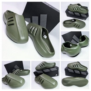 US 14 Adidas Slides Men's Olive Green Retro Adifom Mules IIInfinity -JI4551- NIB - Picture 1 of 19