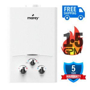 Propane Gas Hot Tankless Water Heater Instant On Demand Shower 1.5 GPM