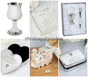 PERSONALISED BAPTISM HOLY COMMUNION CONFIRMATION Gifts For GIRLS BOYS PRESENTS - Picture 1 of 14