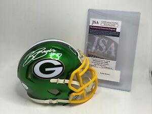 Robert Brooks Autograph Mini Helmet Green Bay Packers JSA Authenticated