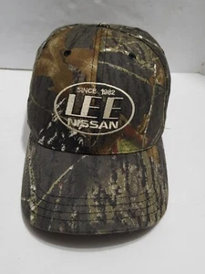 Lee Nissan Since 1982 Logo Emblem Camo Cap Hat Adult Adjustable - Picture 1 of 6