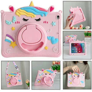 Kids Cartoon Rotate Stand Case Cover For Samsung Galaxy Tab A 8.0 A7 A8 S6 Lite - Picture 1 of 19