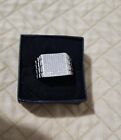Men's 1 Ct Round Cut Moissanite Engagement Ring Real 925 Sterling Silver SZ 10.5