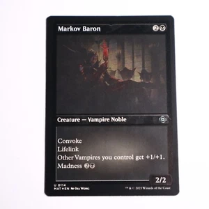 Magic The Gathering Negro - Lámina grabada Markov Baron - 0114 - March of the Machine The Aftermath - Imagen 1 de 1