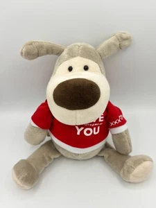 Juguete suave de peluche Boofle 'Love Every Little Bit of You' perro cachorro de San Valentín - En muy buena condición - Imagen 1 de 8