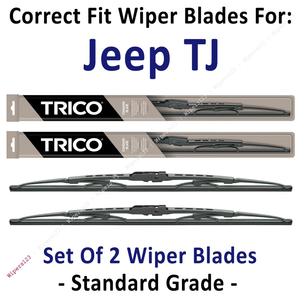 Paquete de 2 escobillas limpiaparabrisas estándar - aptas para Jeep TJ 1997-2006 - 30130x2 Foto 1 de 1