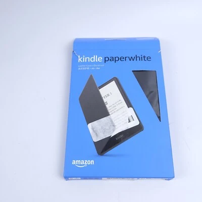 Kindle Paperwhite Leather Cover 11th Generation 53-026782 - Black - Image 1 of 4