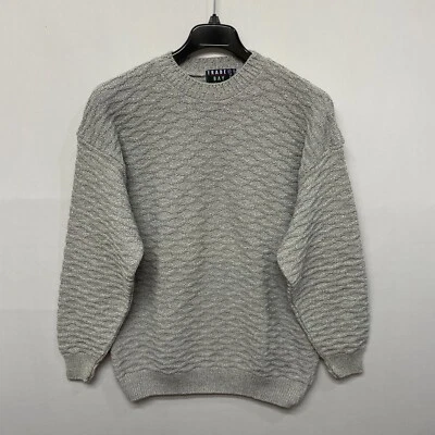 Vintage Trader Bay Men Pullover Sweater Knit Top Size Large Gray B354 -18 - Image 1 of 4