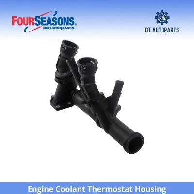 For 2015 Volkswagen Beetle 2.0L L4 Engine Coolant Thermostat Housing 4 Seasons - Image 1 of 3