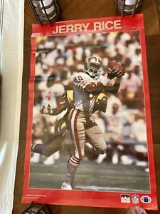 Vintage Starline 1988  NFL football Jerry Rice San Francisco 49ers Poster, 22x35 - Picture 1 of 12