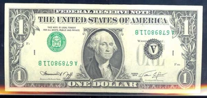 1974$1 FRN INVERTED OVER PRINT-FR#1908A-BOSTON-RARE - Picture 1 of 2