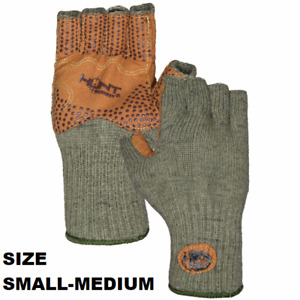 Hunt Monkey Size S-M Wooly Half Finger Knit Wool Hunting Gloves HM713 - S/M