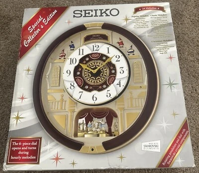 Seiko’s Melodies in Motion Clock Swarovski Crystals SPECIAL COLLECTOR’S EDITION - Image 1 of 2