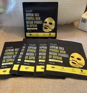 6 X Soo'ae New York - Supreme Gold Hydrogel Mask - 1.19oz/34g each. - Picture 1 of 3