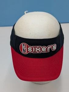 Brand New NBA Reebok Philadelphia 76ers Sixers Black/Red Visor Unisex One Size - Picture 1 of 9