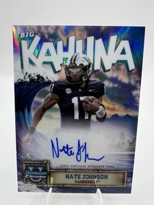 Nate Johnson Auto Big Kahuna #BK-NJ 2024 Bowman U Chrome Vanderbilt Case Hit - Picture 1 of 5