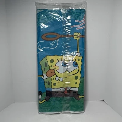 SpongeBob SquarePants Vintage DesignWare 2001 Party Tablecover 54" x 96" Sealed - Image 1 of 4
