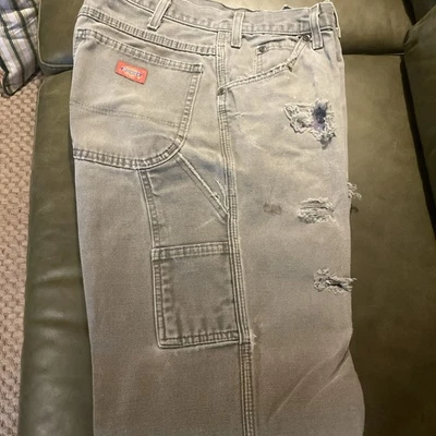 Vintage Dickies Carpenter Pants 33x30 Worn Distressed Workwear Skater Grunge - Image 1 of 4