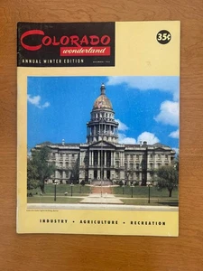 Vintage December 1950 Colorado Wonderland Magazine Annual Winter Edition - Imagen 1 de 5