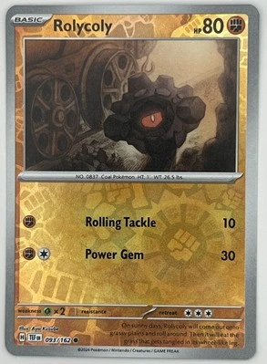 Rolycoly 093/162 Sv05: Temporal Forces Reverse Holo - Image 1 of 3