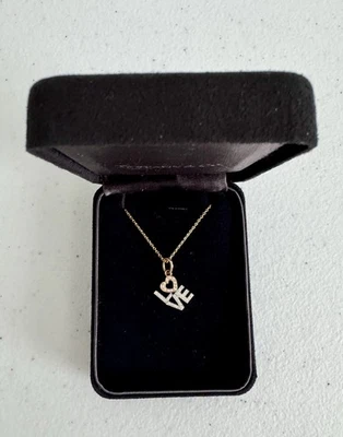 Collar Tiffany & Co. Diamond Love oro blanco y rosa de 18 k Foto 1 de 4