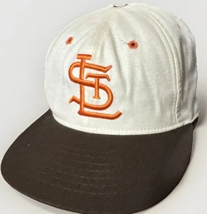 Vintage St. Louis Browns Roman Pro 7 5/8 Fitted Cap Mütze braun weiß orange Cardinals - Bild 1 von 10