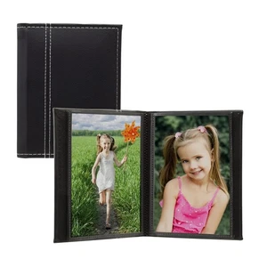 Neil Enterprises Inc. 4x6 Black Photo Album with White Stitching - Holds 24 P... - Picture 1 of 8