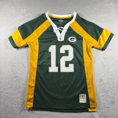Camiseta majestuosa de los Green Bay Packers para mujer S #12 Aaron Rodgers Fan NFL #757 Foto 1 de 4