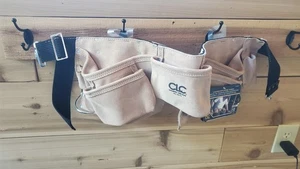 NEW CLC Work Gear Leather Tool Belt Capenter's Apron w/ 13 pockets and steel - Picture 1 of 3