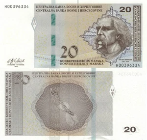 Bosnia-Herzegovina (Srpska) 20 Maraka (2019) - Singer/p-83b, B227b UNC - Picture 1 of 3