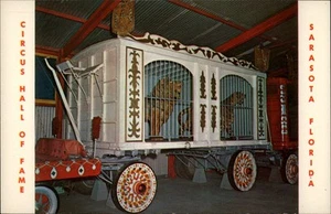 Sarasota,FL Circus Cage Wagon Ringling Barnum Florida Postcard - Picture 1 of 2