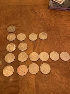Eisenhower Ike Dollar Münzen 1971-1978 Lot 17 Münzen  - Bild 1 von 6