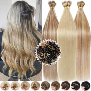 CLEARANCE Nano Rings Real Remy Human Hair Extensions Pre-Bonded Highlight THICK - Picture 1 of 65