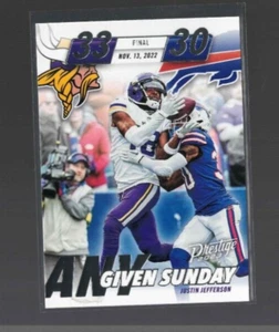 Justin Jefferson 2023 Panini Prestige #AGS-10 Any Given Sunday Xtra Points - Picture 1 of 2