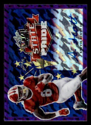 2021 Leaf Metal Draft State Pride Marbles Purple #SPSS3 Stevie Scott III /30 - Image 1 of 2