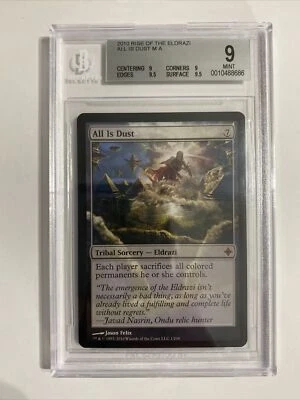 All Is Dust Rise Of The Eldrazi Mythic MTG Beckett Graded BGS 9 Mint - Image 1 of 2