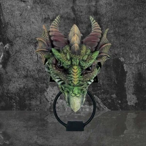 Nemesis Now Kryst Green Dragon Door Knocker - Imagen 1 de 2