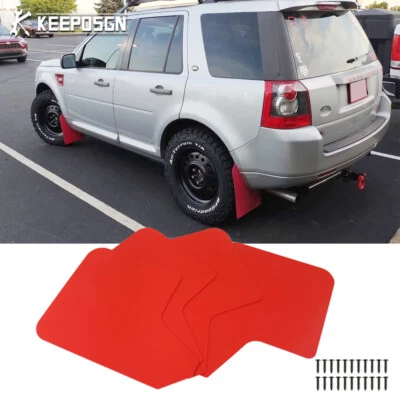 4x Guardabarros Rojo Guardabarros Guardabarros Destello Para Land Rover Freelander 2 Foto 1 de 4