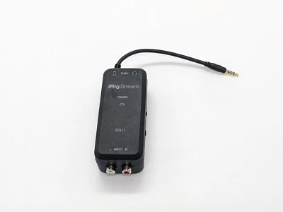 IK Multimedia iRig Stream Solo audio interface 3.5mm for phone PC - Image 1 of 4