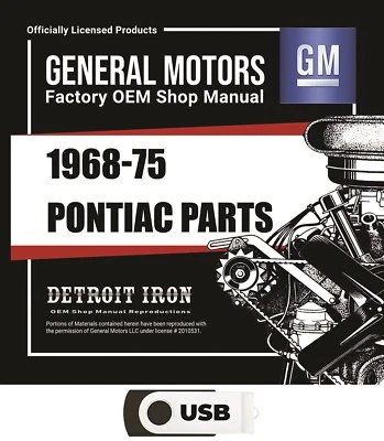 1968-1975 Pontiac Parts Manuals (Only) on USB - Image 1 of 2