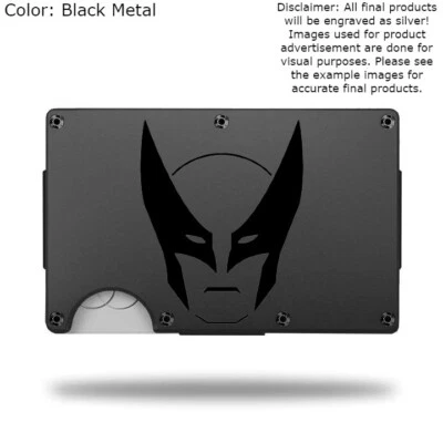 Custom "WOLVERINE" Laser Engraved Wallet - Pick A Wallet Color - Image 1 of 4