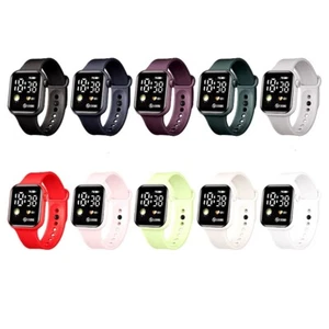 New LED Sports Watches Smart Watch for Men Women Silicone Digital Wristwatches - Picture 1 of 14