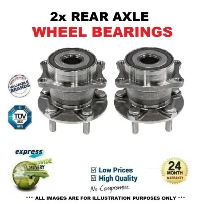 FOR SUBARU IMPREZA Hatch 2.5 WRX STI AWD 2009-2013 2x Rear WHEEL BEARINGS - Image 1 of 4