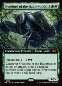MTG - (Extended Art) OVERLORD OF THE HAUNTWOODS - Duskmourn (M) - Picture 1 of 1